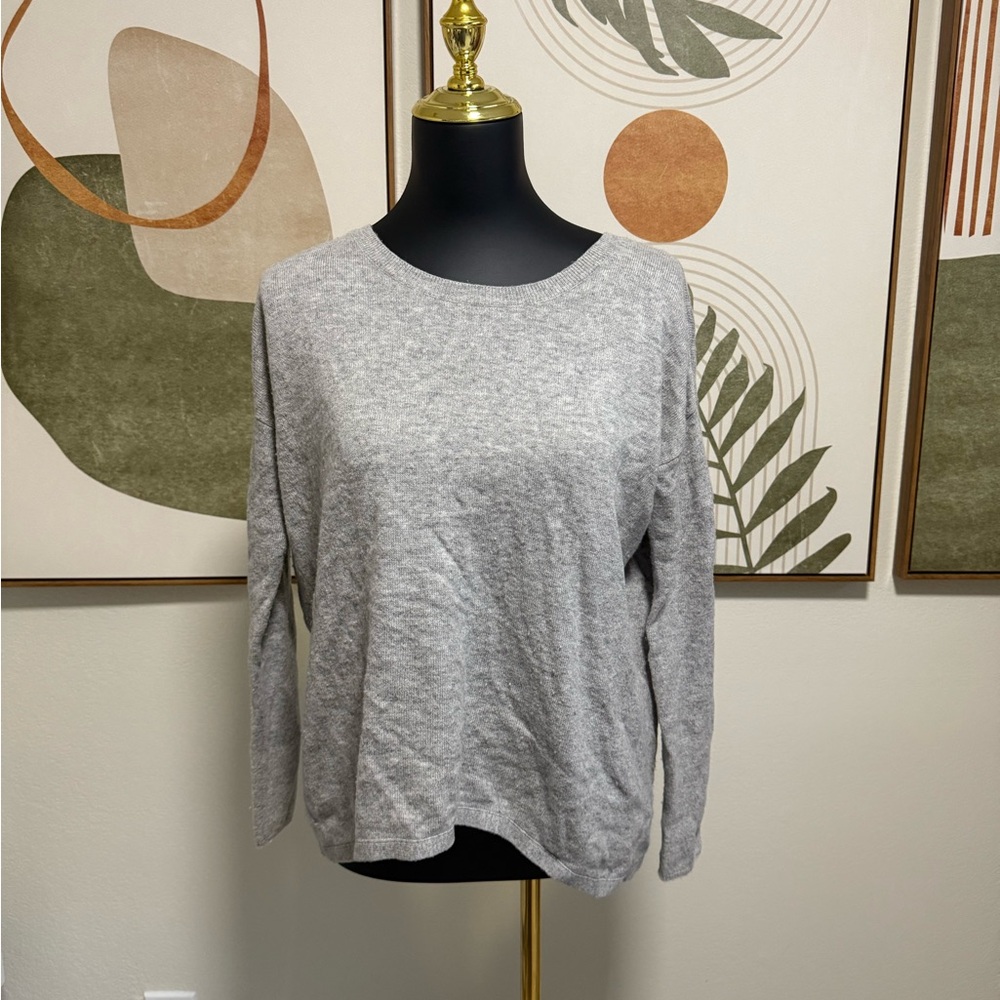 ✨Joie Light Gray Long Sleeve Wool Cashmere Blend Sweater